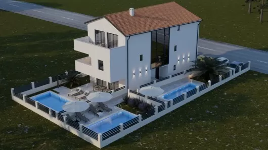 Pag, Mandre, 3-bedroom apartment, 98 m2 for sale